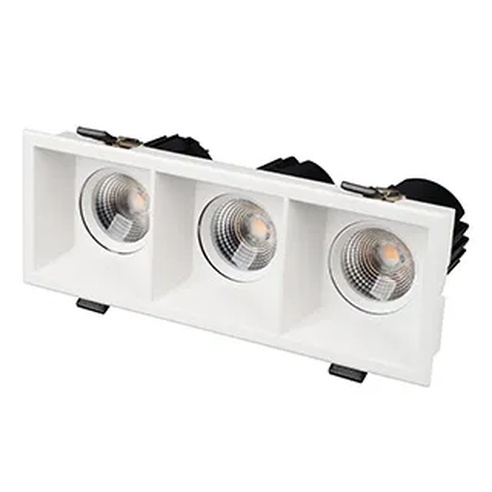 Светильник MS-FLOW-BUILT-S230x85-3x12W Warm3000 (WH, 15 deg, 230V) (Arlight, IP20 Металл, 5 лет)