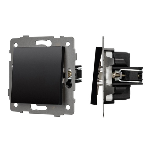 Механизм выключателя одноклавишный перекрёстный SWT-MKX1-PL-BK-V (250V, 10A) (Arlight, -)