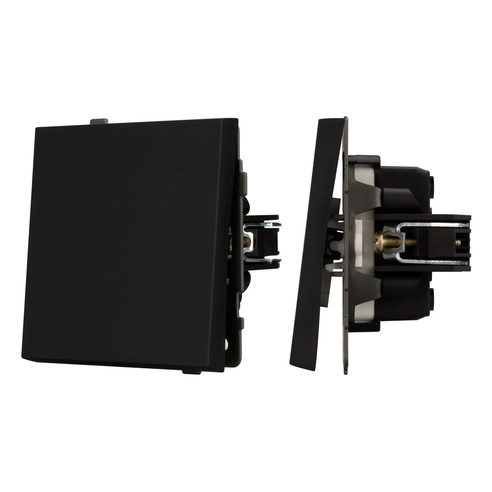 Механизм выключателя одноклавишный проходной SWT-TENDO-MKP1-SFPL-BK (230V, 10A) (Arlight, -)