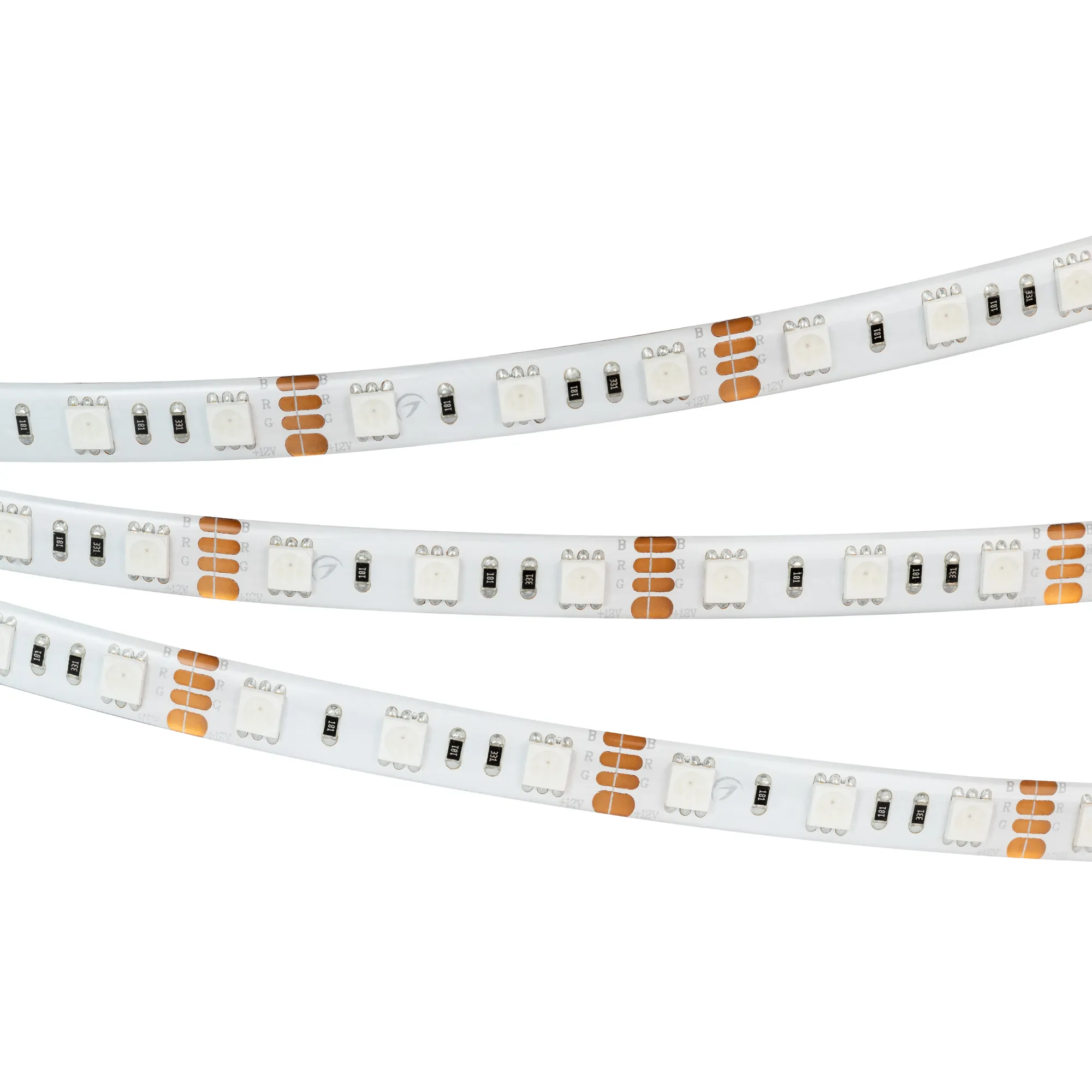 Лента светодиодная RTW 2-5000SE 12V RGB 2x (5060, 300 LED, LUX) (Arlight, 14.4 Вт/м, IP65)