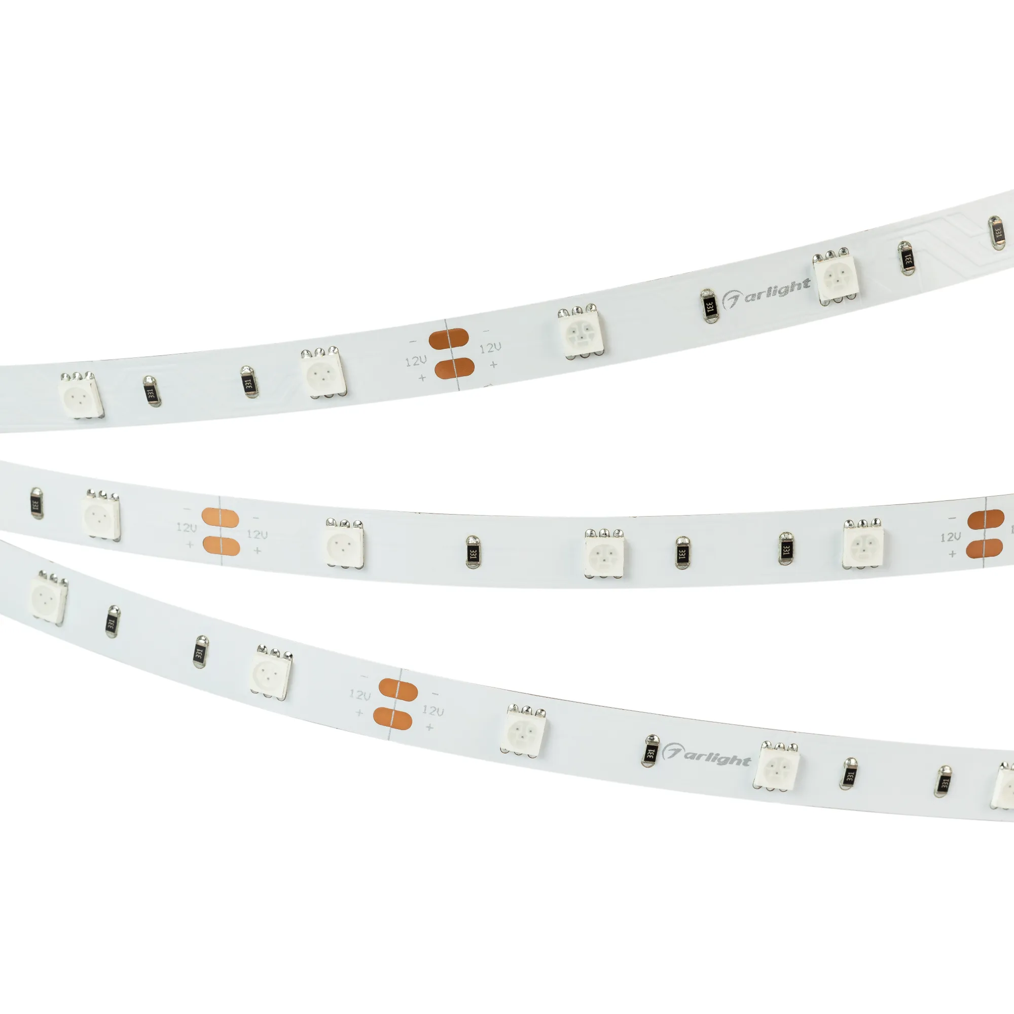 Лента светодиодная RT 2-5000 12V Red (5060, 150 LED, LUX) (Arlight, 7.2 Вт/м, IP20)