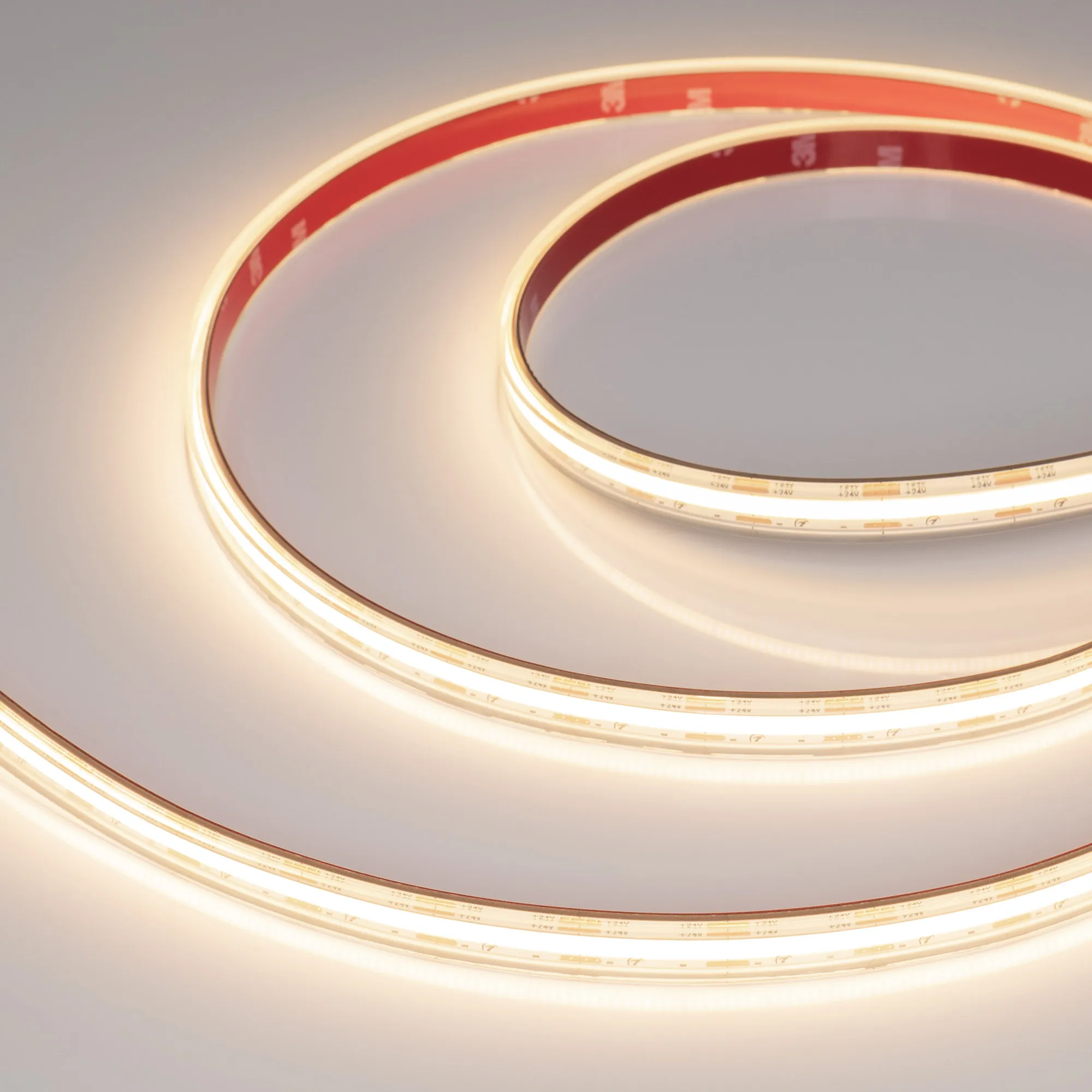 Лента светодиодная герметичная COB-PS-X560-12mm 24V Warm3000 (9.6 W/m, IP67, 10m) (Arlight, 5 лет) - изображение товара