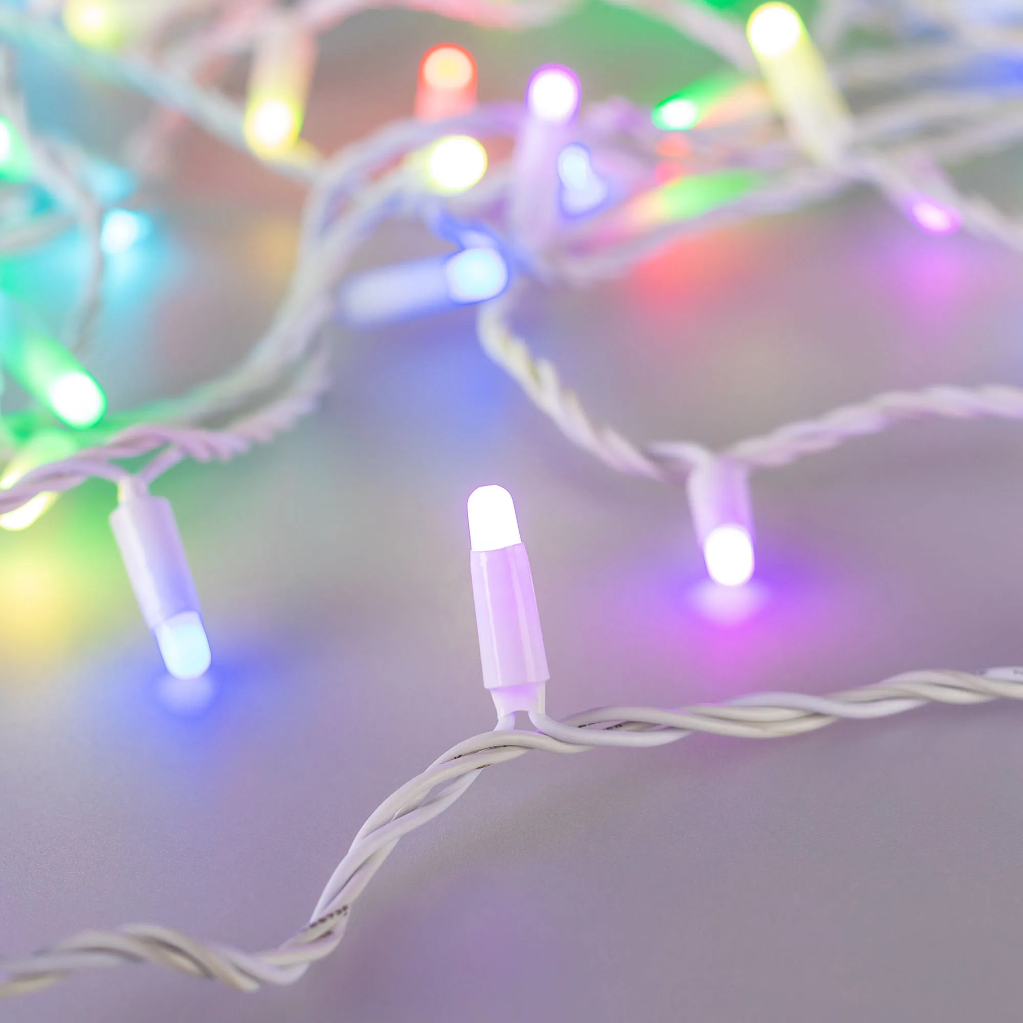 Светодиодная гирлянда ARD-STRING-CLASSIC-10000-WHITE-95LED-MILK-LIVE RGBW-DMX (24V, 10W) (Ardecoled, IP65) - изображение товара