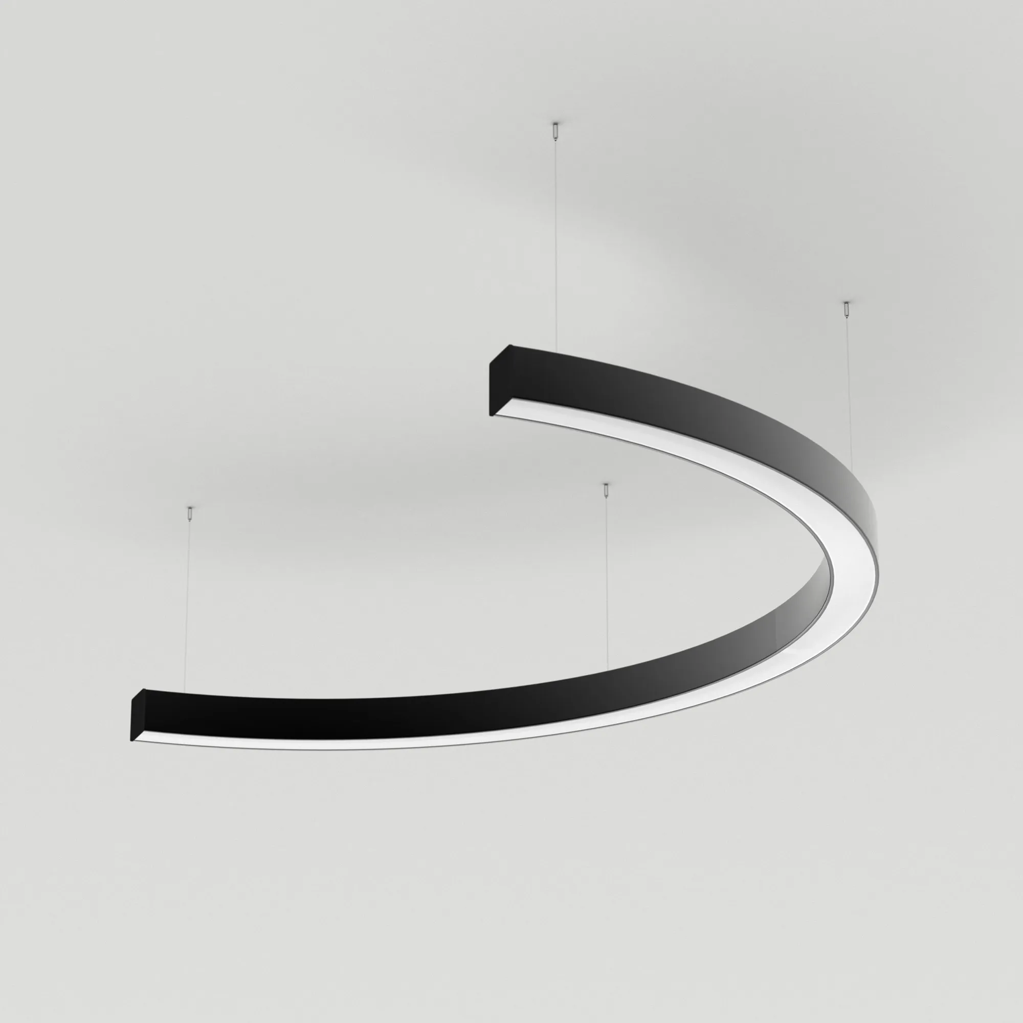 Светильник SP-LINE-HANG-ARC-C3535-D800-34W Day4000 (BLACK, 230V) (Arlight, Металл) - изображение товара