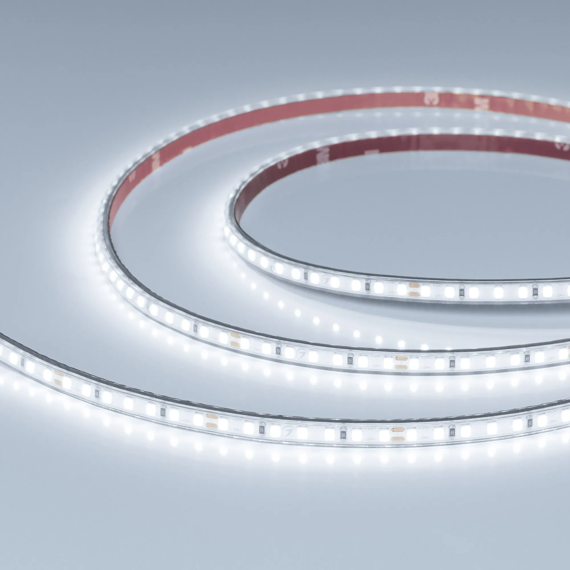 Лента герметичная RTW-PS-A140-7mm 24V White6000 (10 W/m, IP67, 5m) (Arlight, CRI>90)