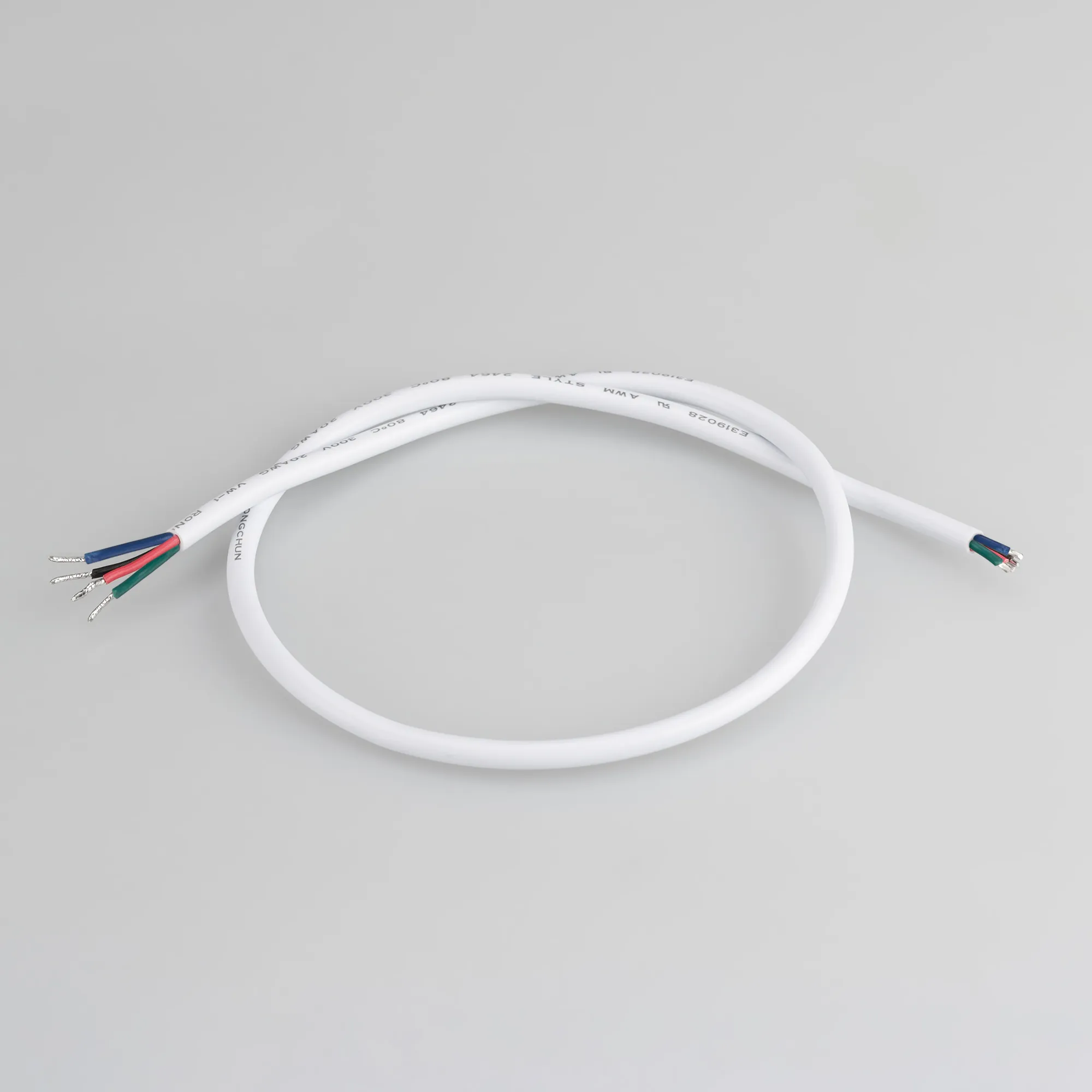 Провод питания ARL-MOONLIGHT-20AWG-4W-D4.5-CU-500 White (Arlight, Закрытый)